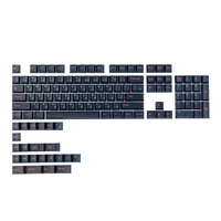 127 touches Dark Nightmare Keycap Set Cherry Profile PBT Sublimation à cinq côtés Keycaps japonais pour claviers mécaniq