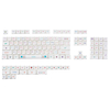 127 touches Neon PBT Keycap Set XDA Profile Sublimation Thai Keycaps personnalisés pour clavier mécanique