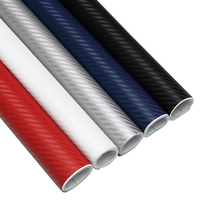 127x30cm 3D En Fiber De Carbone Vinyle Étanche Voiture Wrap Feuille Rouleau Film DIY Autocollant pour Voiture Moto