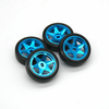 1/28 moyeu de roue de voiture RC amélioré en métal avec pneu 22mm pour Wltoys 284131 K989 Mini-q pièces de modèles de vé
