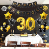 1/30/40/50/60/70/80 Adulte Enfant Anniversaire Bannière Feuille Ballons Set Décorations De Fête