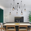 1/3/5 têtes Style nordique rétro moderne plafonnier LED suspension lampe salle à manger lustre