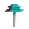 1/4 pouce 6.35 / 8mm tige 45 degrés serrure onglet routeur Bit Tenon fraise outil de travail du bois pour outils en bois
