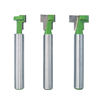 1/4 pouce tige 6.35mm T-Slot Cutter Router Bit Set Hexagon Bolt Key Hole Bits T Fraise à fente pour le travail du bois d
