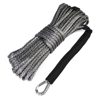 1/4 pouce x 50 pouces 7000 LB câble de ligne de corde de treuil synthétique avec garde de roche pour VTT UTV