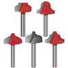 1/5 pièces 6mm insérer routeur peu dentelle couteau extrémité ouverte sculpture peu 3D bois carbure de tungstène CNC cou