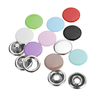150 Ensembles de Boutons en Acier Inoxydable Boutons-pression Attaches Clips factices Boutons-pression 10 Couleurs