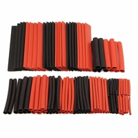 150 PCS sans halogène 2: 1 Ensemble de fil de gaine de câble métallique pour gaines thermorétractables