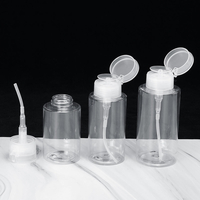 150/200 / 300ml Portable Nail Art Polonais Dissolvant En Plastique Pompe De Presse Bouteille De Presse Pompe De Presse B