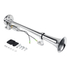 150dB corne dair électrique Chrome trompette en acier inoxydable tube unique 12V / 24V pour camion de voiture de ba