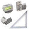 150mm 200mm Triangle Règle Instrument de mesure 90 ° Alloy with Level Bubble