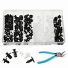 150Pcs Car Push Pin Rivet Fastener Clip Panel et 1Pcs Cutter Remover Extraer Tool