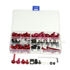 150pcs moto sportbike carénage boulon kit corps attaches clips vis ensemble