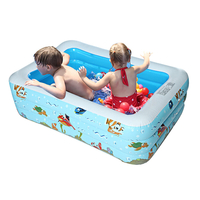 150x110x50cm piscine gonflable été jardin extérieur famille enfants pataugeoires