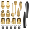 15/24 pièces adaptateur de Valve de vélo en cuivre ensemble dadaptateur de pompe à pneu de vélo accessoire de pompe