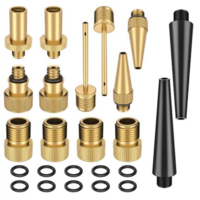 15/24 pièces adaptateur de Valve de vélo en cuivre ensemble dadaptateur de pompe à pneu de vélo accessoire de pompe