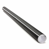 152x60cm 4D En Fiber De Carbone De Vinyle Wrap Sheet Autocollant Décoration Film Noir pour Car Motor Forniture 3C