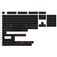 153 Keys Midnight Keycap Set Cherry Profile ABS Claviers à moulure bicolore pour claviers mécaniques