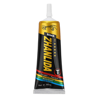 15/50 / 80mL Noir Soft Type daiguille à séchage lent Colle Adhésif Forte Cadre de Téléphone Réparation Ecran Mainte