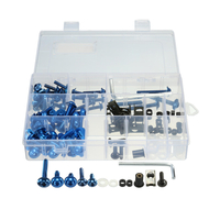155pcs Moto Sportbike Windscreedn Carénage Boulons Kit Fixation Clips Vis