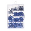 158 pièces Kit de boulon à vis de clip de fixation M5 M6 pour pare-brise de moto Sportbike
