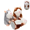 15cm Mignon Hamster Parlant en Peluche Jouet Mignon Parlant Enregistreur du Son Hamster Jouets en Peluche