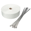 15mx5cmx2mm tuyau de collecteur déchappement chauffé enveloppe boucliers isolation Turbo