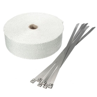15mx5cmx2mm tuyau de collecteur déchappement chauffé enveloppe boucliers isolation Turbo