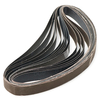 15pcs 25x762mm Ceintures de ponçage 600/800/1000 Grit Aluminium Oxide Sanding Belts