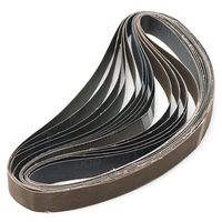 15pcs 25x762mm Ceintures de ponçage 600/800/1000 Grit Aluminium Oxide Sanding Belts