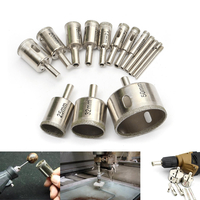 15pcs 3-50mm Diamant Foret Set Trou Cutter Pour Carreau En Verre Céramique Porcelaine Marbre