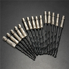 15pcs 3/4/5 mm HSS 1/4 pouce bits hex tige torsion de forage