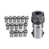 15pcs ER11 1-7mm Collet de Mandrin de Ressort avec ER11A 5mm Support de Tige d