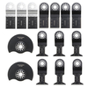 15pcs oscillant lames de scie pour Fein multimaître Ridgid Ryobi oscillant outils