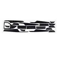 15pcs RHD autocollant en fibre de carbone autocollant intérieur en vinyle pour BMW X1 2012-2015 3D / 5D
