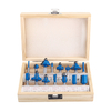 15Pcs Router Bit Set Carbon Milling Cutter 1/4 "Shank For Woodworking Trimmer
