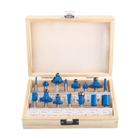 15Pcs Router Bit Set Carbon Milling Cutter 1/4 "Shank For Woodworking Trimmer