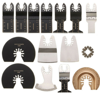 15pcs Saw Blades Kit pour Rockwell Sonicrafter Worx Oscillateur Multitool Accessoire Outils Oscillant