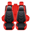 1/5 pièces sièges universel housse de siège de voiture 3D ensemble complet PU cuir avant arrière protecteur