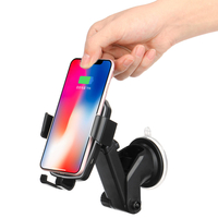 15W sortie dair de voiture Qi chargeur rapide sans fil support de charge de rotation à 360 ° haute puissance