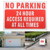 15x10cm autocollant imperméable en vinyle autocollant pas de mots de motif parking signe d