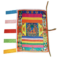 15x37 "drapeau tibétain de cheval de vent bouddhiste prier le drapeau de prière pour le bouddhisme décorations pour la m