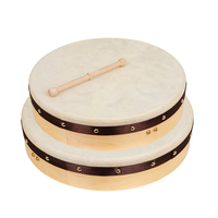 16 "18" IRIN Instrument de percussion de tambour à main en bois professionnel tambourin en peau de mouton enfants jouets