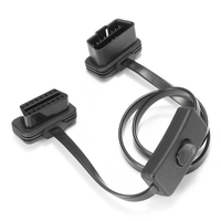 16 broches OBD2 mâle à femelle avec connecteur dadaptateur de câble dextension de cordon de commutation