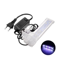 16 CM Cristal LED Aquarium Lumière Clip sur Plantez Cultiver Fish Tank Éclairage Lampe AC220V