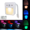 16 couleurs LED lumière de toilette à induction avec décor de lumière de nuit de capteur de toilette daromathérapie