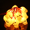 16 LED Halloween LED Clignotant Têtes de mort tête de ficelle 220V