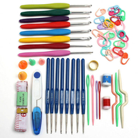 16 Tailles En Aluminium Chandail Écharpe Chapeau Crochet Crochets DIY Artisanat Tricot Aiguille Kits