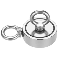 160-1500kg aimant de pêche de récupération 48-136 mm de diamètre récupération aimant de récupération pour détecter le t