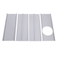 160 cm 4 pièces Kit de glissière de fenêtre plaque réglable climatiseur pare-vent pour climatiseur Portable